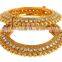 Indian Ethnic Crystal Polki Gold plated Bangles Bracelets