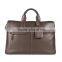 Classic brown shiny leather office bags for men