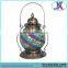 Metal antique mosaic glass oil lantern decorations