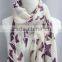 Butterfly printed Infinity voile scarf