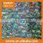 hot-sale green natural abalone mother of pearl shell paper pieces for wall decorative