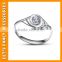 S925 Solid Silver Fashion Women' Jewelry Filled Wedding Engagement Wedding Rings PGRG0108