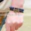 Hot Fashion Cloth Fabric Anchor Bracelet Antique Bronze Bangle