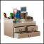 New large with mirror cosmetics storage boes of fine dressing table leather jewelry boes of cosmetics wholesale