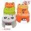 Cute Cartoon kids step stool round plastic stacking stools