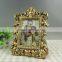 Gold color photo frame flower design frames