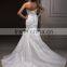 Bridal dresses New 2016 design of satin dress bodice double layer lace bridal wedding dress