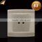 BS standard 10A 2 pin wall electric socket Gold color