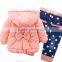 2015 Latest developed fancy baby winter warm set