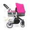 2016Baby Stroller European standard High Quality And Comfortable 3 in 1 Fuctions Deluxe Reversing Handle Baby Stroller