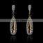 Fashion earings for women 2016 diamond bead drop crystal gold earring