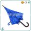 high quality auto open parasol straight umbrella with J handle