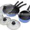 Aluminium press prestige marble coated cookware set
