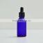 20ml cobalt blue empty glass dropper bottle