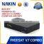 Freesat V7 Combo DVB-S2+T2 hd satellite receiver support PowerVu Biss key usb wifi
