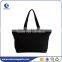 Wholesale black canvas shopping bag with custom logo