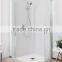 aluminium profile frameless square balcony fiberglass bathroom enclosure with side panel