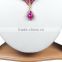 Indian Bollywood Fashion Jewelry Gold Plated Beautiful Necklace Set Magenta