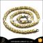 2016 New Gold Necklace Chain 316L Stainless Steel 18K Gold Plated Rope Chain Men's Stainless Steel Necklace Chain