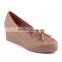 China shoes factory direct wholesale fancy invisible heel shoes rubber outsole upper genuine leather casual shoes