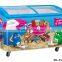 Curved Door Ice Cream Showcase freezer ice cream freezer display freezer