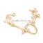 Hot Selling Crystal Butterfly Rings Double Fingers Ring Accessories For Women