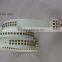white PU leather metal studded belt