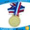 Custom made sports medals/soft enamel medal/cast 3d medal