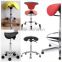 Special design saddle chair, beauty salon saddle stool with comfortable backrest