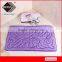 Excellent comportable printed bath rugs with foam backing in bags