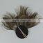 New beads peacock feather hair button party headwear
