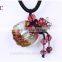 Glass Aromatherapy Essential Oil Diffusing Pendant Necklace Jewelry Wholesale