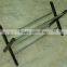 X type 2 tier metal chrome plated storage shoe rack
