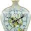 Vase Design Decorative Metal Desk Clock For Promotion