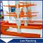 Steel Pipe Storage Shelving Metal Palleting Heavy Duty Cantilever Rack
