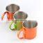 The new design 304 stainless steel thick mug hammer paint mug cup green beer mug