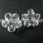 21mm Transparent Star Flower Shape Glass Dome Cabochon With 3mm Hole DIY Jewelry Supplies 3070069