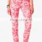 Rose Print Women Skinny Jeans pants (LOTX260)