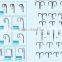 fishing hooks, round bent sea hook flat, SS tuna hook, baitholder hooks