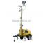 Water cooled diesel trailer light tower generator