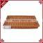 Classic design flat rectangle bread fruit bakery or supermarket used woven market baskets