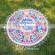 Round 100% Cotton Print Tassel Beach Towel, Beach Mat Sunscreen shawl