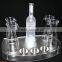 Big professional factory custom made acrylic wine glass holder tray