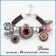 Hottest design wholesale shiny fashion leather snap charm button bracelet