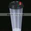 PP Cup plastic cup 600ML transparent drink cup disposable cup injection with lid