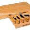 Eco-friendly bamboo cutting board for cheese
