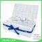 Stylish paper rope weaving basket with lid for cutlery small sundries storage