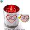 Heart wedding decorations candle jars yufeng