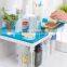 Foldable Plastic Table Storage Shelf Multipurpose Storage Racks