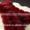 2015 hot sale fashion luxury import long lady faux fox fur vest woman dress